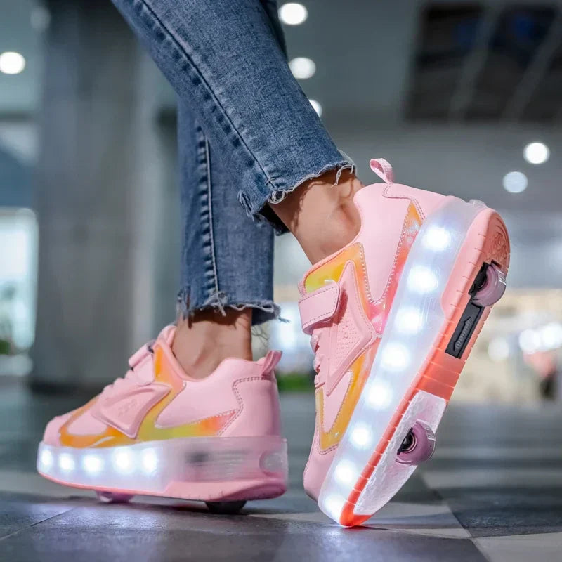 LED Rolschoenen Kind – Sneakers met Wieltjes voor Spelen & Rollen