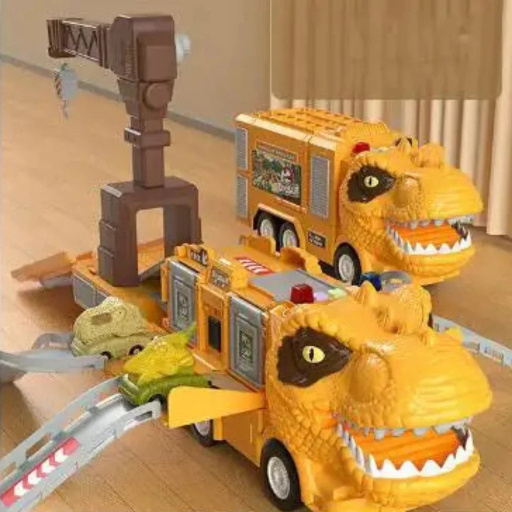 Transformeerbare Dino Truck – 2-in-1 Speelset met Licht & Geluid (3+)