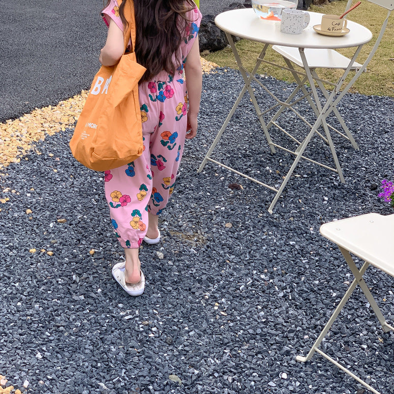 Zomer Set Meisje – 2 Delige Kinderkleding Set Bloemen