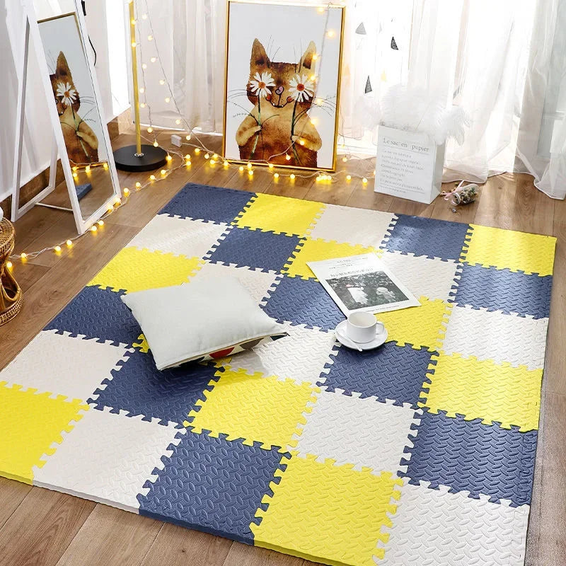 Baby Speelmat Puzzel 12 Delen – Zacht & Veilig (120×90 cm)