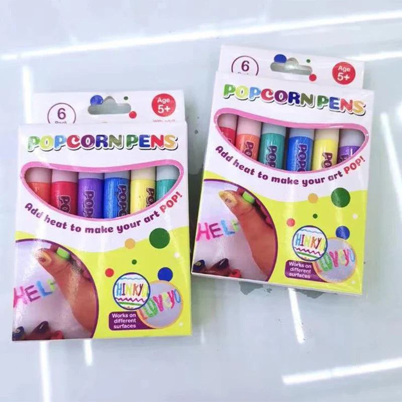 3D Puffy Knutselpennen voor Kinderen – CreatiGlow ColorPuff Studio | 12 Kleuren Set