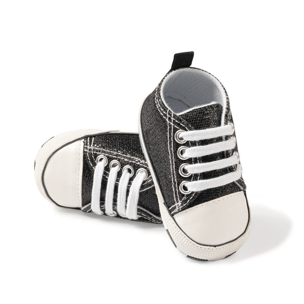 Lunari Glitz Baby Sneaker – Glitter Babyschoenen Meisje – Antislip – Eerste Stap Schoentjes - 0-1,5 Jaar