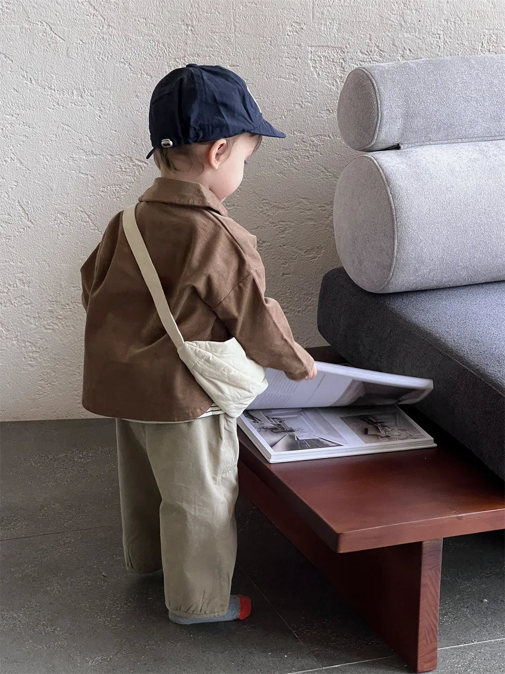 OLWIN Corduroy Babyjas – Ribfluwelen Unisex Jas van Katoen (0–3 Jaar)
