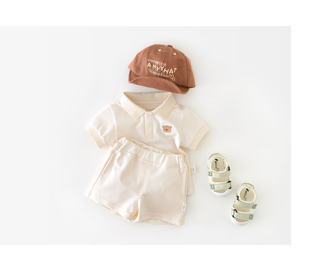 Baby Zomer Set – Shirt & Short Katoen (0–3 Jaar)