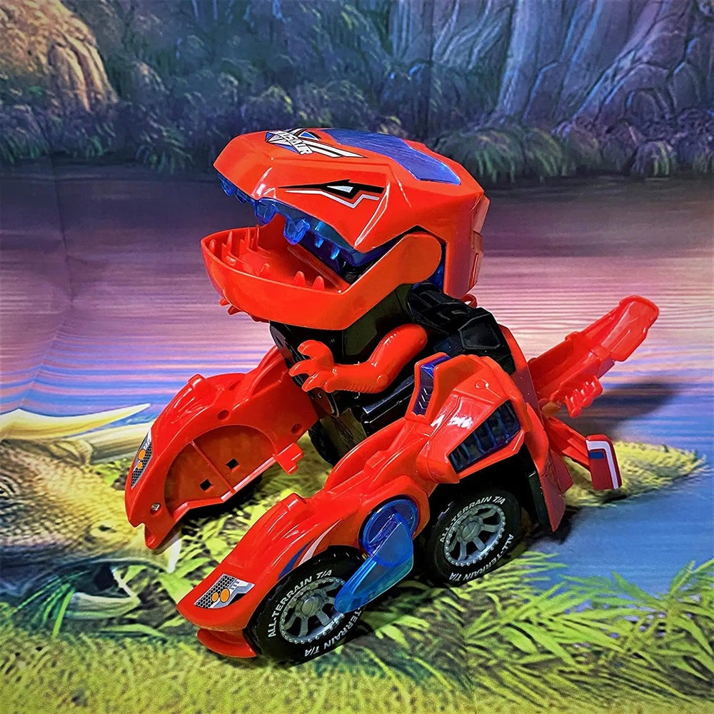 Dino Auto die Transformeert – Speelgoed met Licht & Geluid