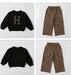 Set van Trui en Broek met Luipaardprint - H Meisjes, Katoen, Maat 1-7 Jaar-More For Mini