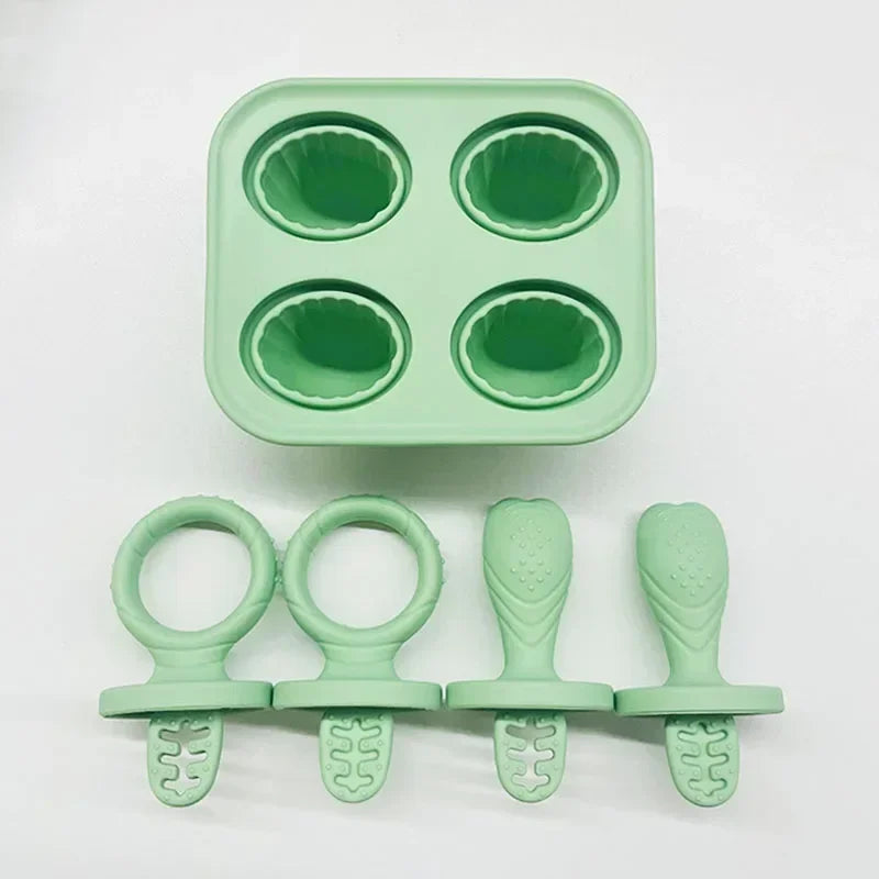 5-delige Baby Bijtring Set – BPA-vrij Siliconen met Handring