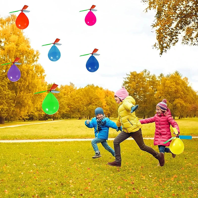 Ballon Helikopter Speelgoed 6 Stuks – Vliegende Ballonnen Buitenspeelgoed