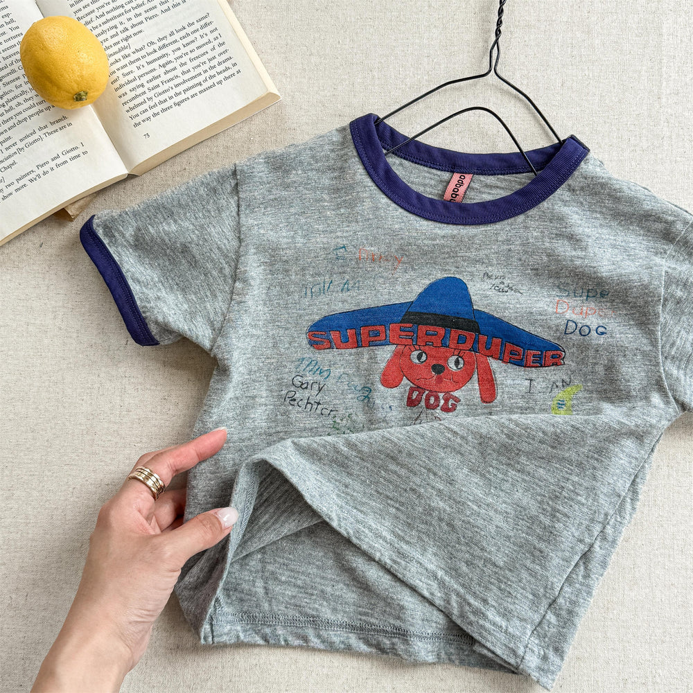 Nupa Kids SuperDuper Dog T-shirt – Baby & Kinder T-shirt Hond – 100% Katoen – 0-6 Jaar – Cartoon Print