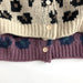 Gebreid Vest met Luipaard print - Meisjes, Beige/Paars, Katoen, Maat 0-6 Jaar-More For Mini