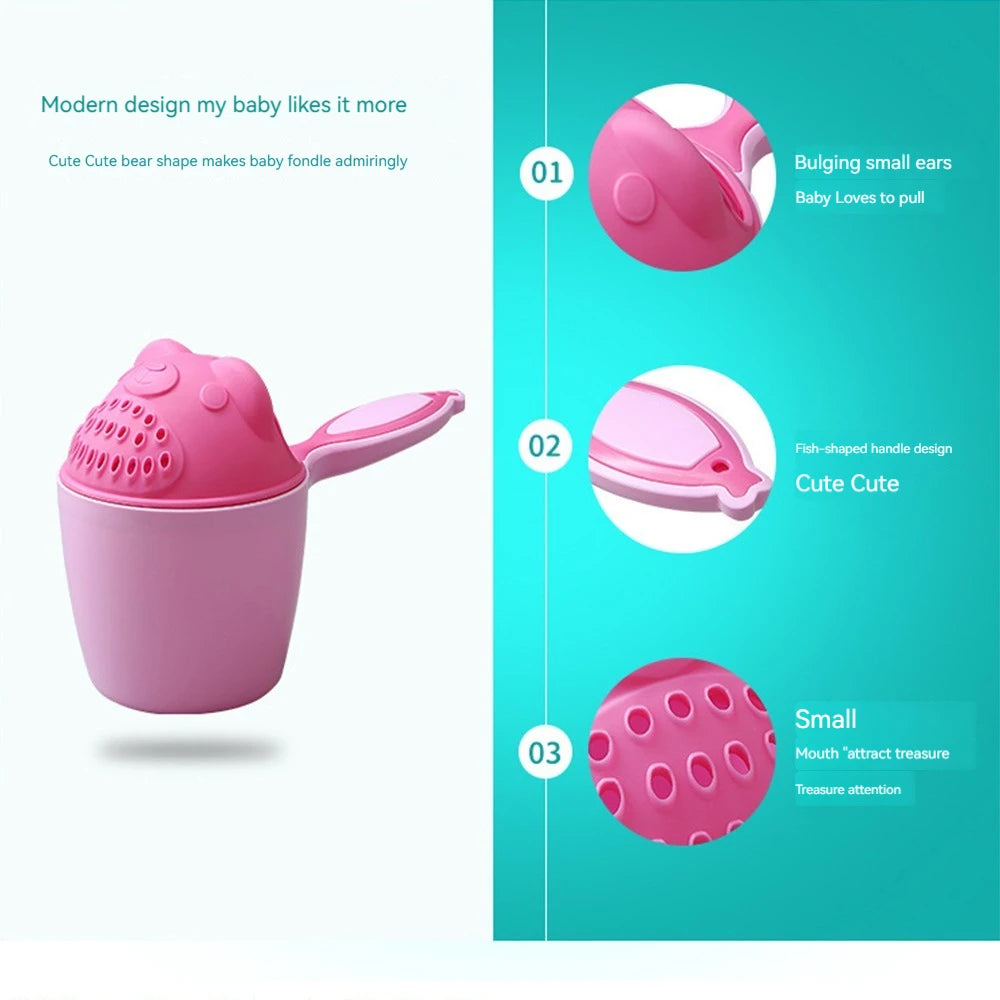 Cartoon Baby Shampoo Spoelbeker – Comfortabel Haarwassen zonder Tranen