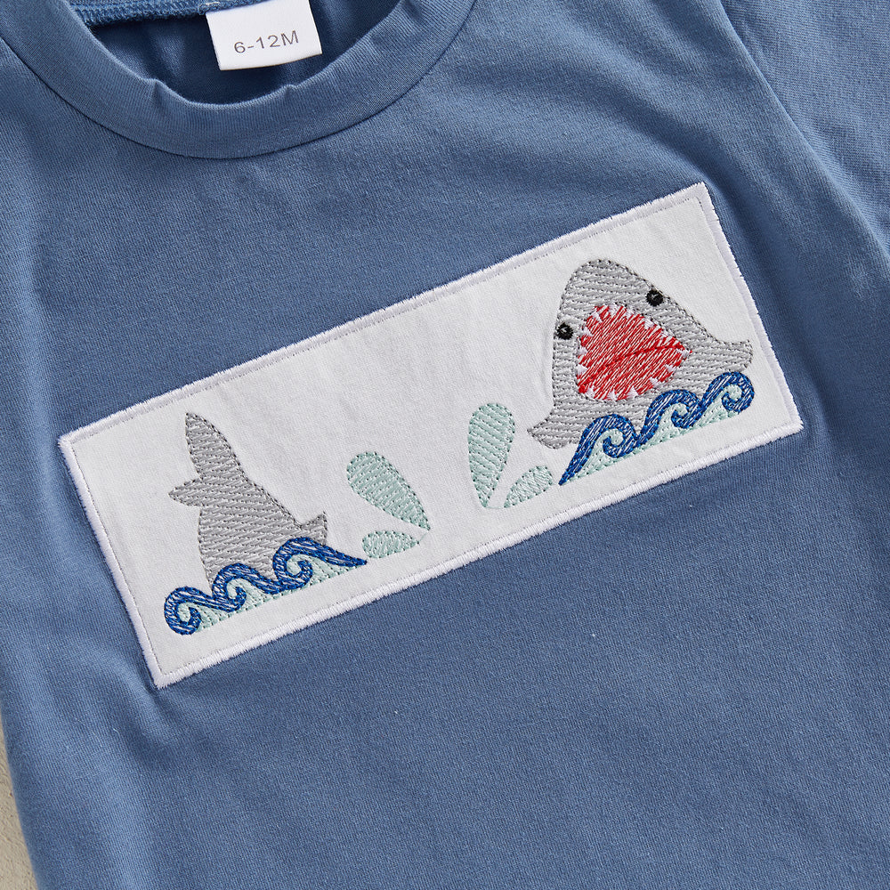 AdventurePrint Zomerset Baby & Peuter | Unisex T-shirt & Gestreepte Short | Zomeroutfit 0-4 Jaar | Katoen & Polyester