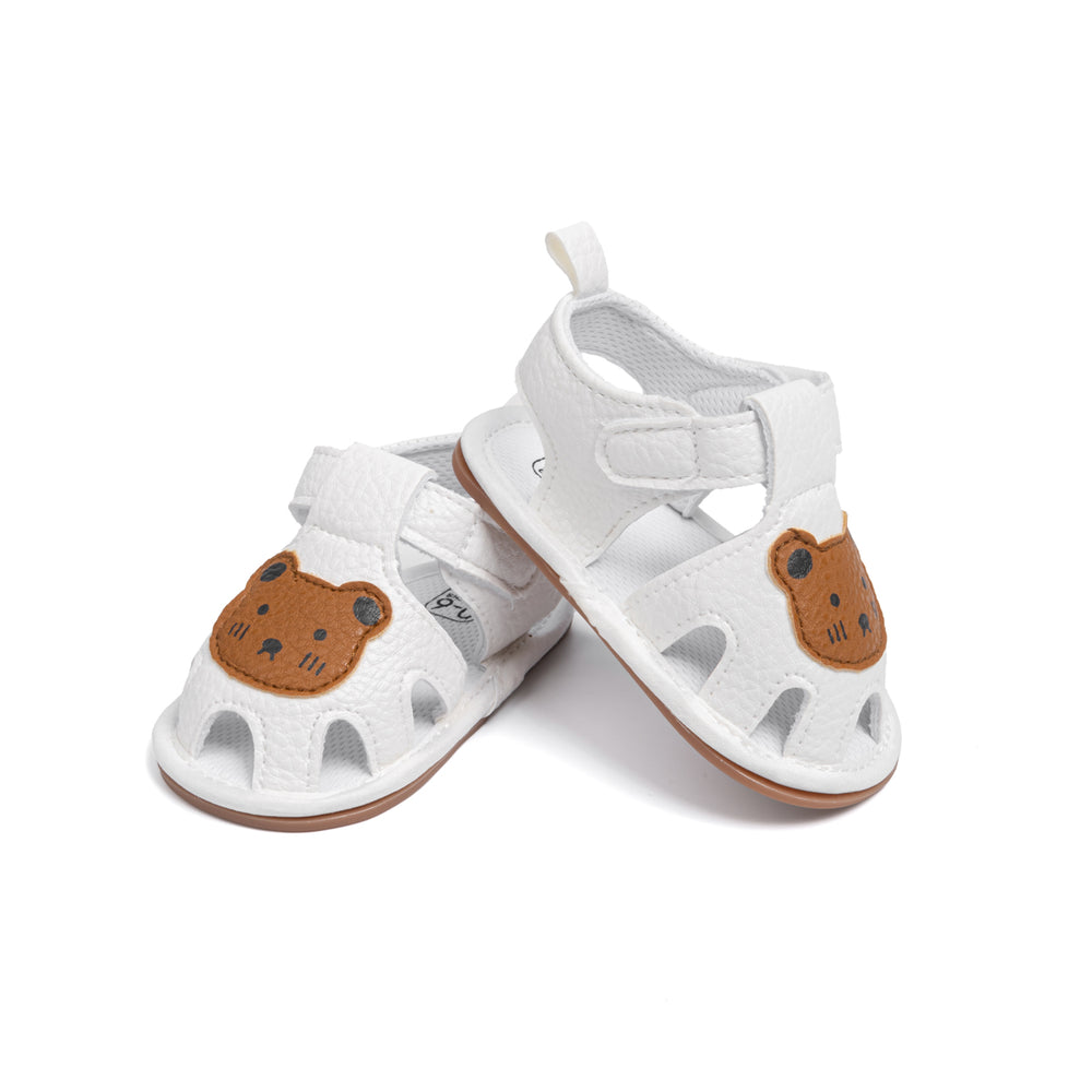 Sandaal met Klittenband - BearSteps Meisjes, Blauw/Bruin/Wit, Maat 0-2 Jaar