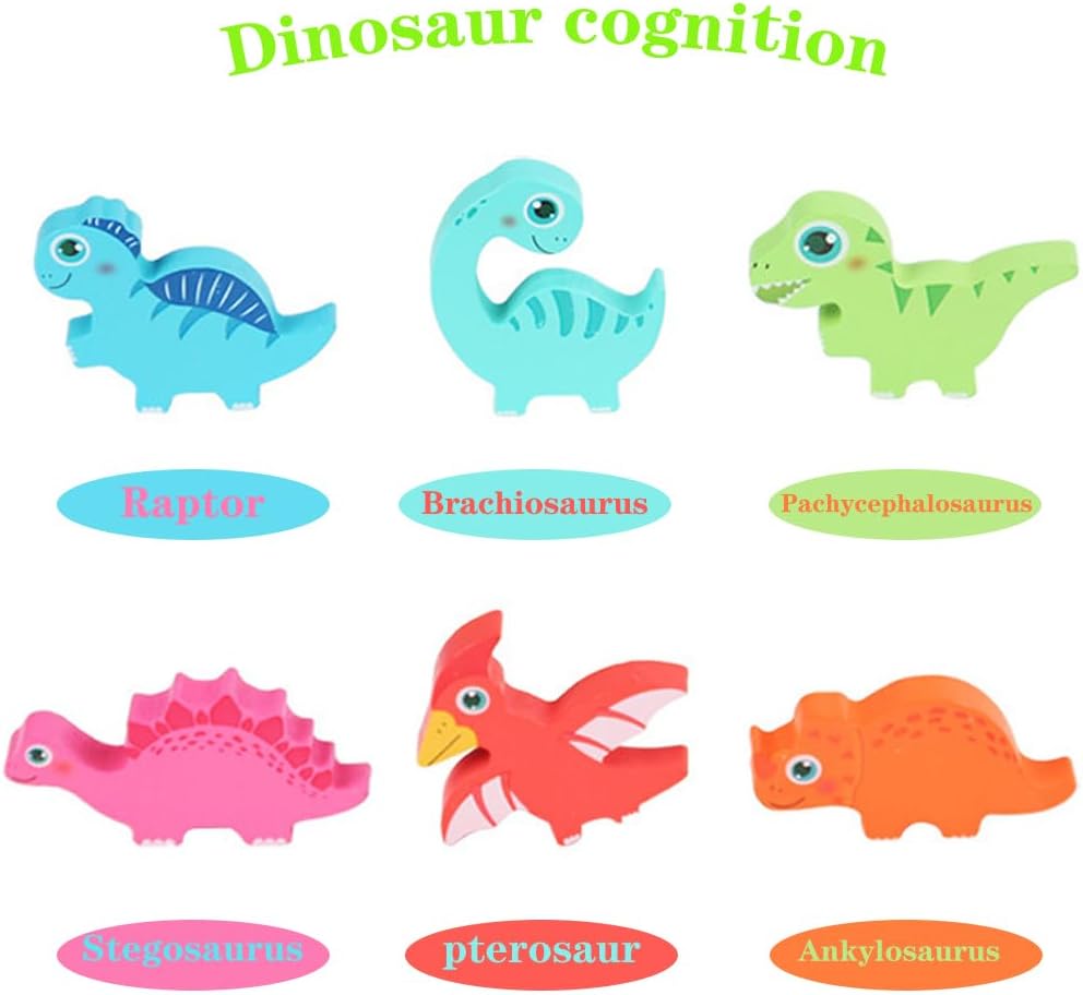 Houten Puzzel – Dino Discovery, Educatief Speelgoed voor Peuters, Fijne Motoriek, Kleurrijk & Duurzaam, +2 Jaar