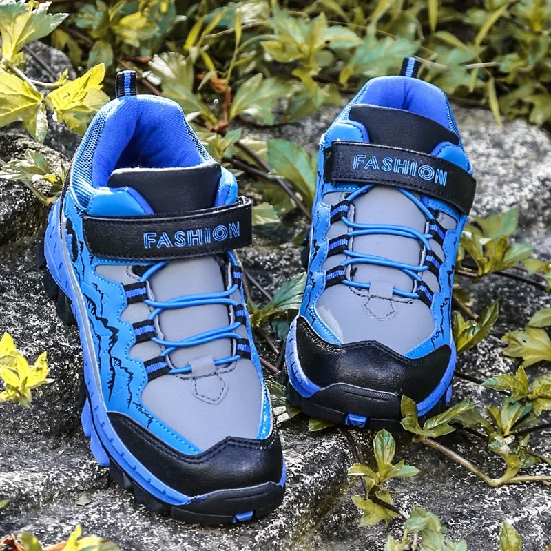 Kinderwandelschoenen waterdicht leer gevoerd – antislipzool, jongens en meisjes | winterschoenen