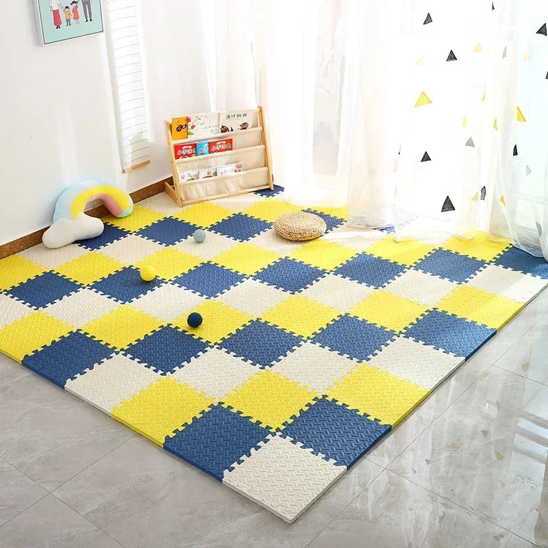 Baby Speelmat Puzzel 12 Delen – Zacht & Veilig (120×90 cm)