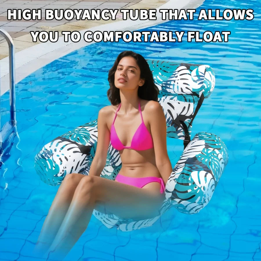 Opblaasbare Drijvende Zwemstoel – Pool Lounge Chair voor Zwembad & Strand