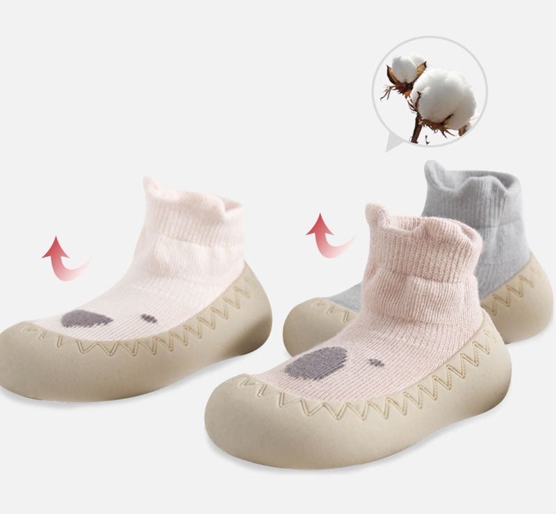 Babyslofjes Eerste Stapjes met Antislip – Zachte Baby Schoentjes 0-3 Jaar