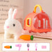 Huisdier Verzorg Set – Kinder Speelgoed voor Dierenliefhebbers met Pluchen Huisdier, Draagbare Reismand, Accessoires (Borstel, Kam, Bot, Poopschepje, 3+ Jaar)-More For Mini