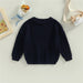 Gebreide Trui - Amba Unisex, Wit/Zwart/Blauw/Roze/Groen/Grijs/Bruin, Katoen, Maat 0-6 jaar-More For Mini