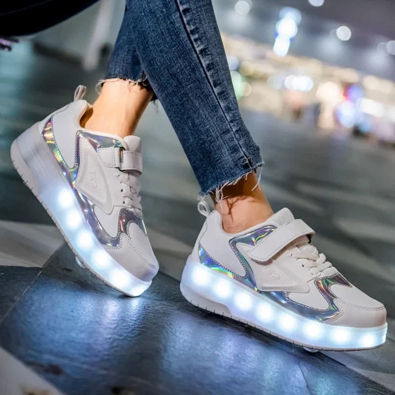 LED Rolschoenen Kind – Sneakers met Wieltjes voor Spelen & Rollen