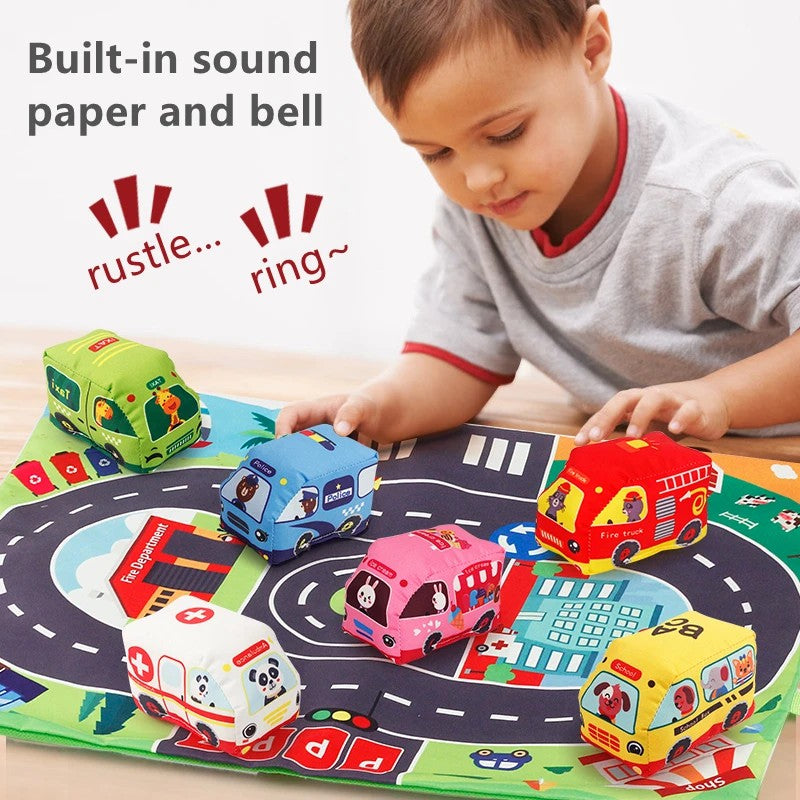 Auto Speelgoed Set Kind – Speelmat met Auto’s (9 Stuks)