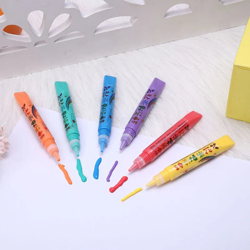 3D Puffy Knutselpennen voor Kinderen – CreatiGlow ColorPuff Studio | 12 Kleuren Set