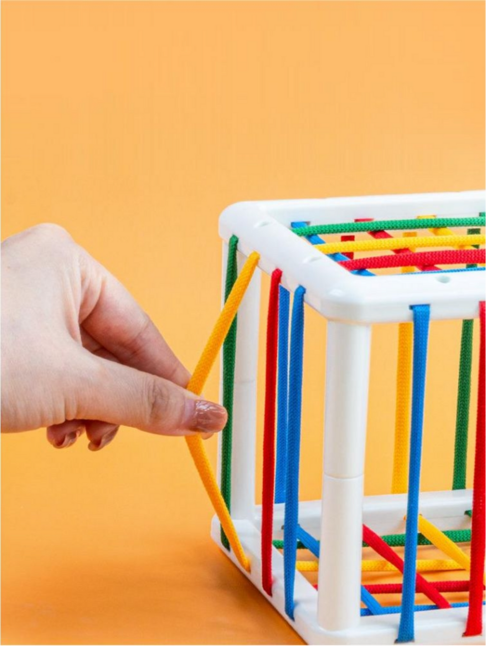 Sensorische Vormenkubus Baby – Montessori Speelgoed 6+ Maanden