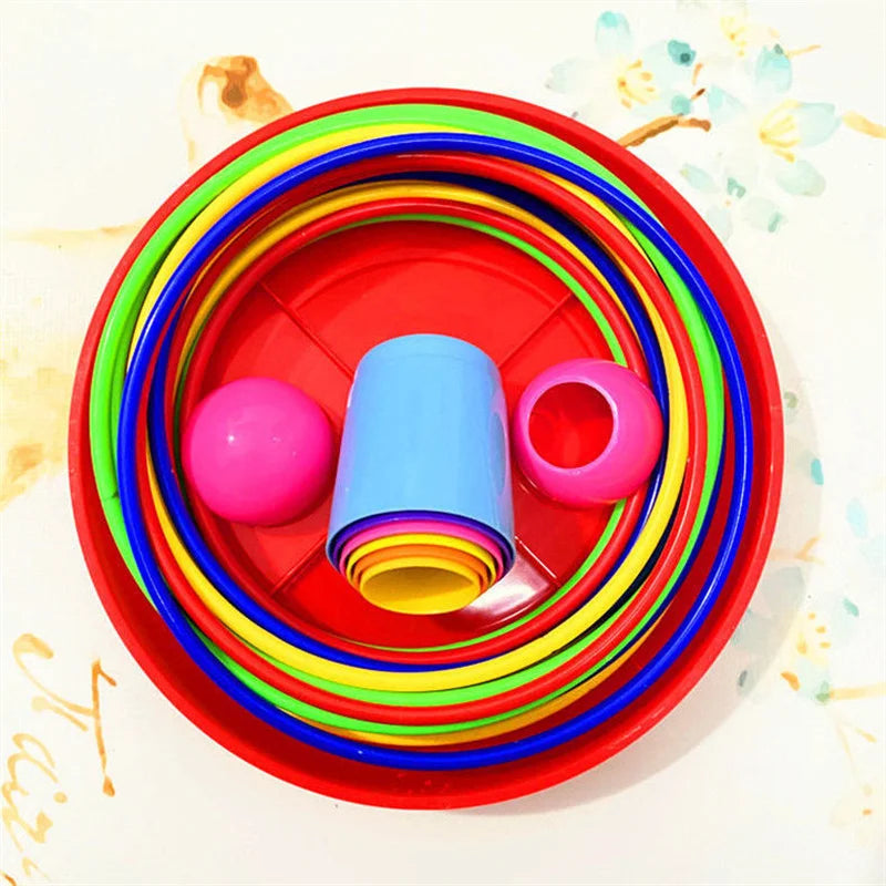 Ringwerp Spel voor Kinderen – Stapeltoren & Ring Toss | Binnen & Buiten