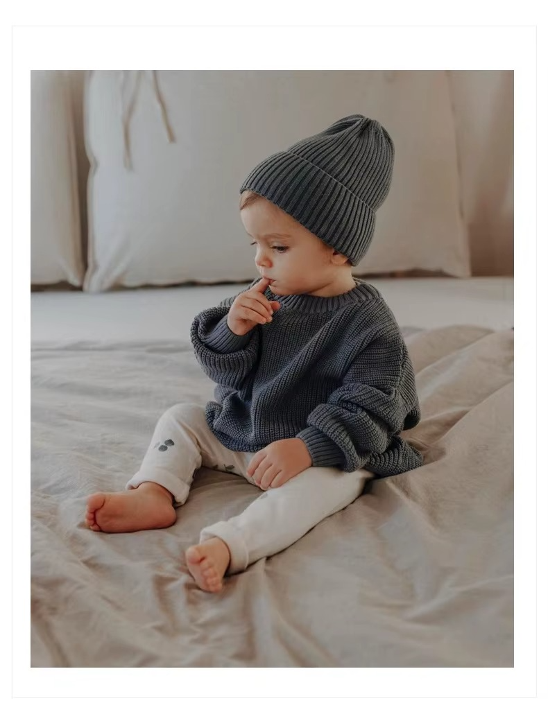 Veluro Kids CozyNest Kindertrui – Warme Gebreide Wintertrui voor Baby & Peuter (Maat 66–130)