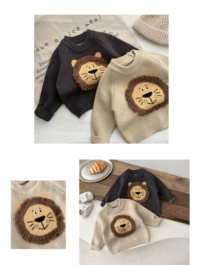 Baby Trui Leeuw – Kinder Trui met Leeuw (0–3 Jaar)