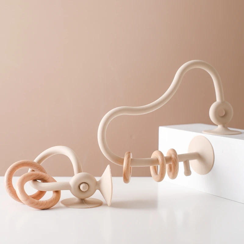 Stacky Fun Siliconen Ring Tafelspel – Educatief Speelgoed voor Baby’s en Peuters