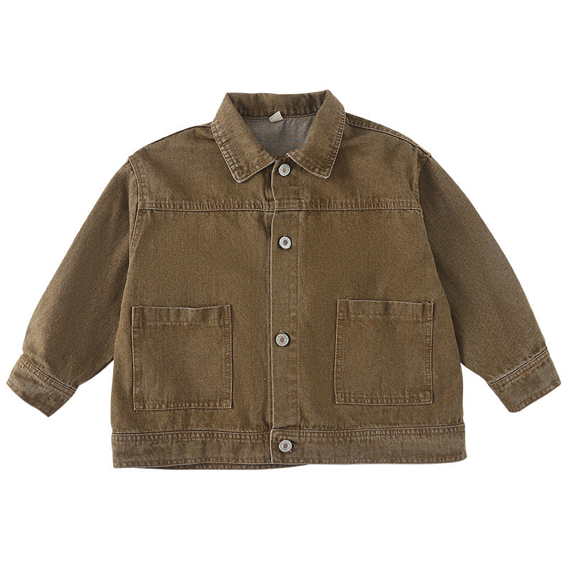 ClassicFit Kinder Spijkerjas Unisex | Denim Jas voor Meisjes & Jongens | 1–10 Jaar | Tijdloos Design met Zakken