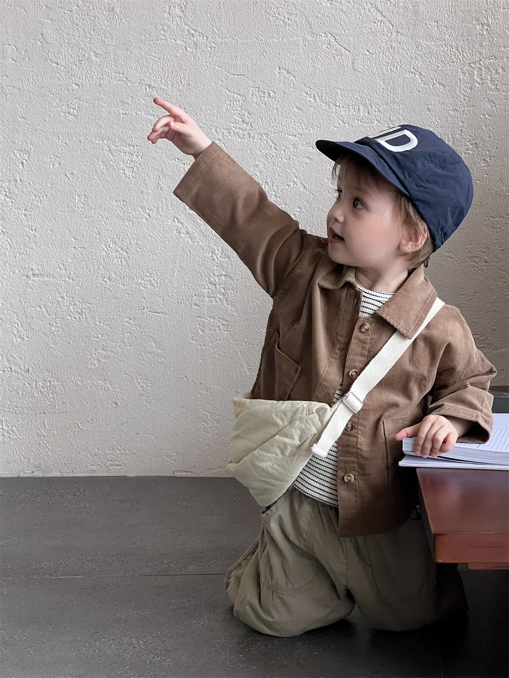 OLWIN Corduroy Babyjas – Ribfluwelen Unisex Jas van Katoen (0–3 Jaar)