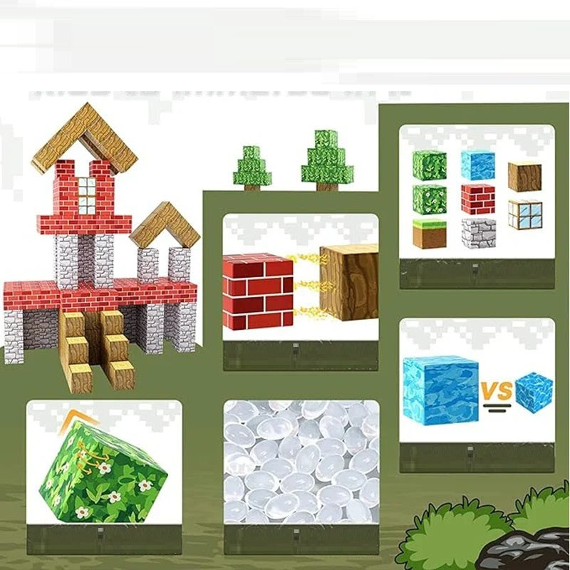 Magnetische Bouwblokken voor Kinderen – Educatief STEM Speelgoed (48 of 100 stuks)