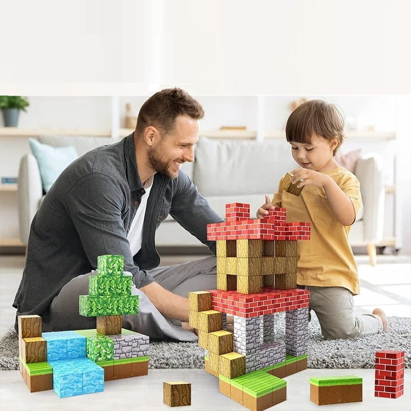 Magnetische Bouwblokken voor Kinderen – Educatief STEM Speelgoed (48 of 100 stuks)