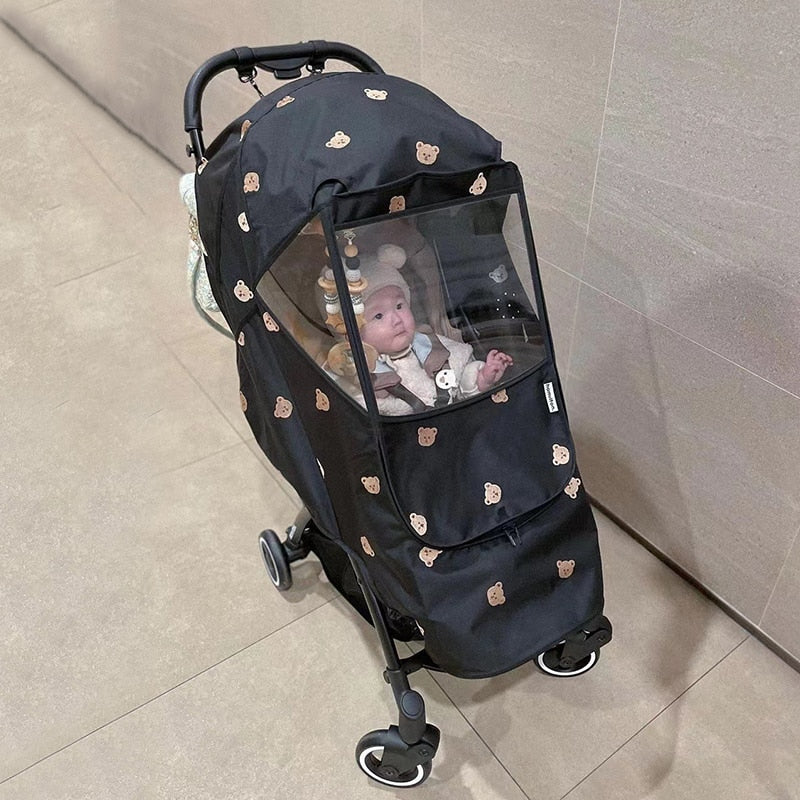 RainNest Universele Regenhoes Kinderwagen – Waterdicht, Winddicht en UV-Blokkerend met Ademend Design