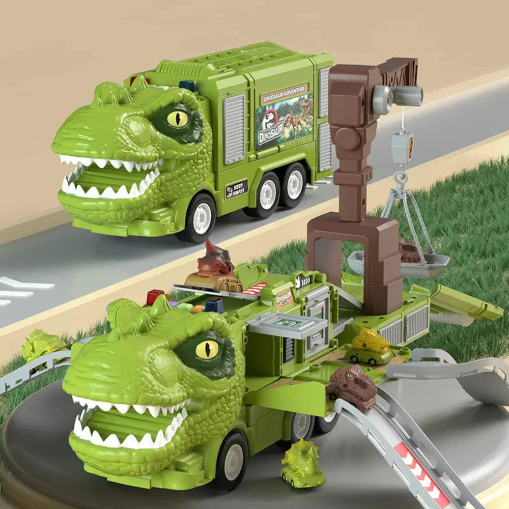 Transformeerbare Dino Truck – 2-in-1 Speelset met Licht & Geluid (3+)