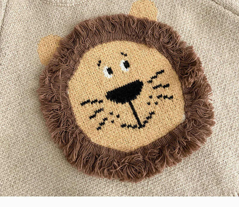 Baby Trui Leeuw – Kinder Trui met Leeuw (0–3 Jaar)