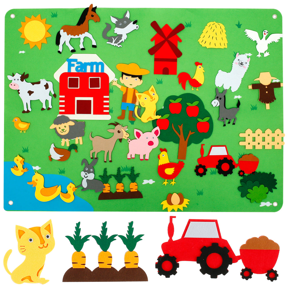 Viltbord Kind – Creatief Speelbord met Dieren (1+)