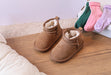 Enkellaars - Noua Unisex, Bruin/Zwart/Grijs, Suède, Maat 18-25-More For Mini