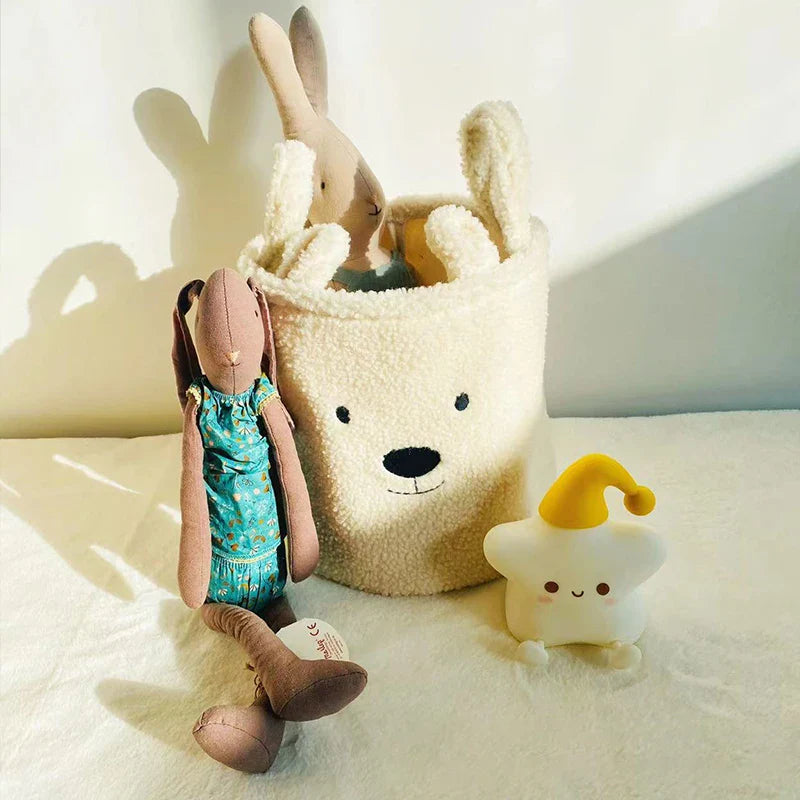 Zachte Teddy Opbergmand voor Peuters – Opvouwbaar, Wasbaar & Schattig Design