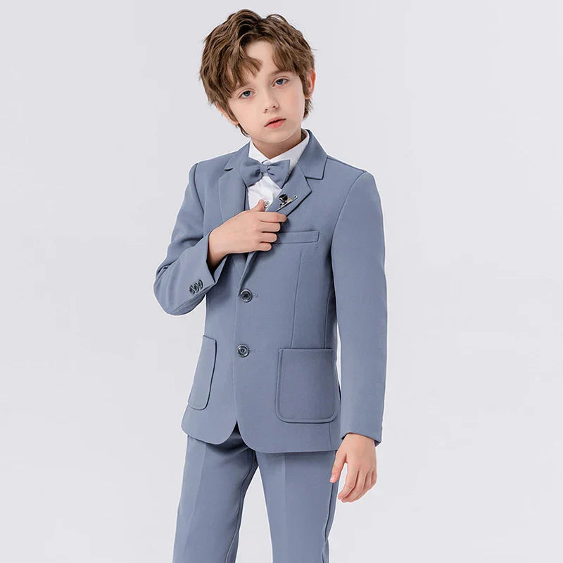 Stijlvolle Kinder Smoking Set – Blazer, Gilet & Strik voor Jongens | Little Duke
