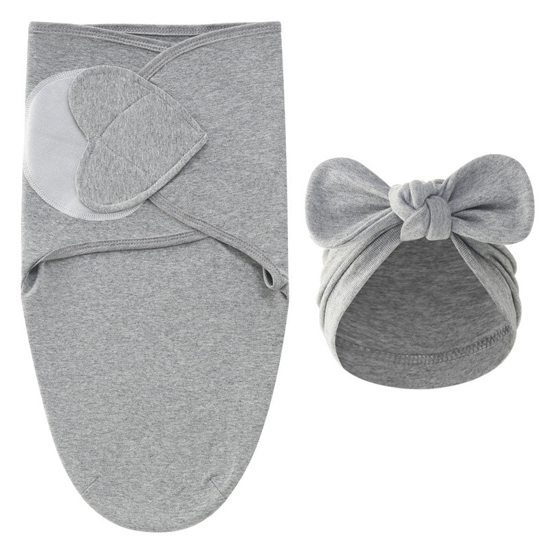 Inbakerdoek & Mutsje - DreamNest Luxe, Unisex, Grijs/Groen/Roze/Wit/Bruin, Katoen, Pasgeboren