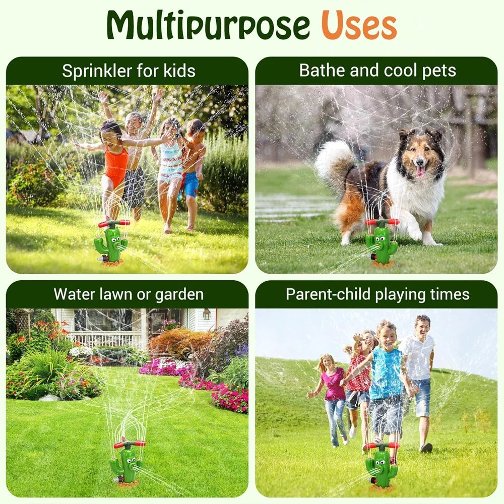 360° Cactus Watersproeier Kinderen – Roterend Tuin Waterspeelgoed