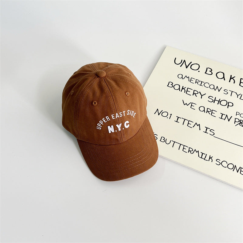 Baseball Pet – NYC Unisex, Groen/Rood/Zwart/Blauw/Oranje/Wit/Bruin, Katoen, Maat 1-7 Jaar-More For Mini