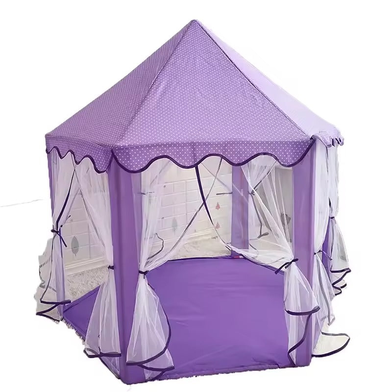Prinsessenspeeltent Roze – Magisch Speelpaleis voor Meisjes | Eenvoudig Op te Zetten & Ademend Materiaal