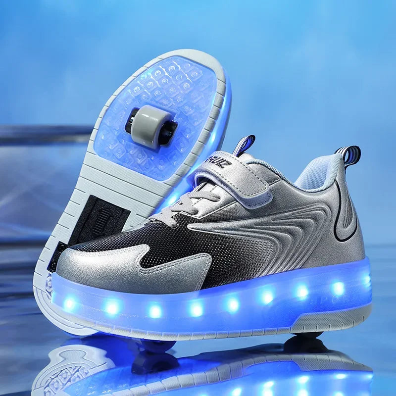 LED Rolschoenen Kind – Sneakers met Wieltjes voor Spelen & Rollen