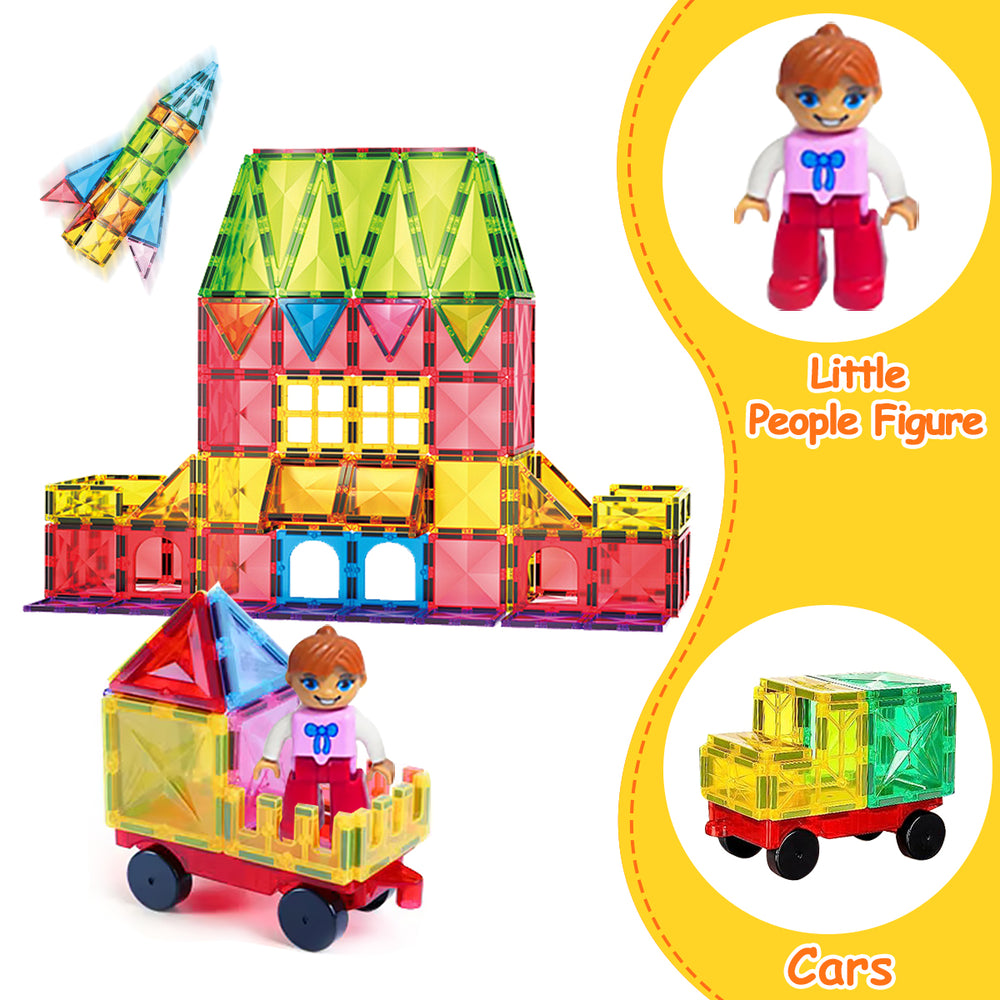 Magnetische Bouwblokken - MagnaBrix Creatix, DIY, Educatief Speelgoed, 1+ jaar