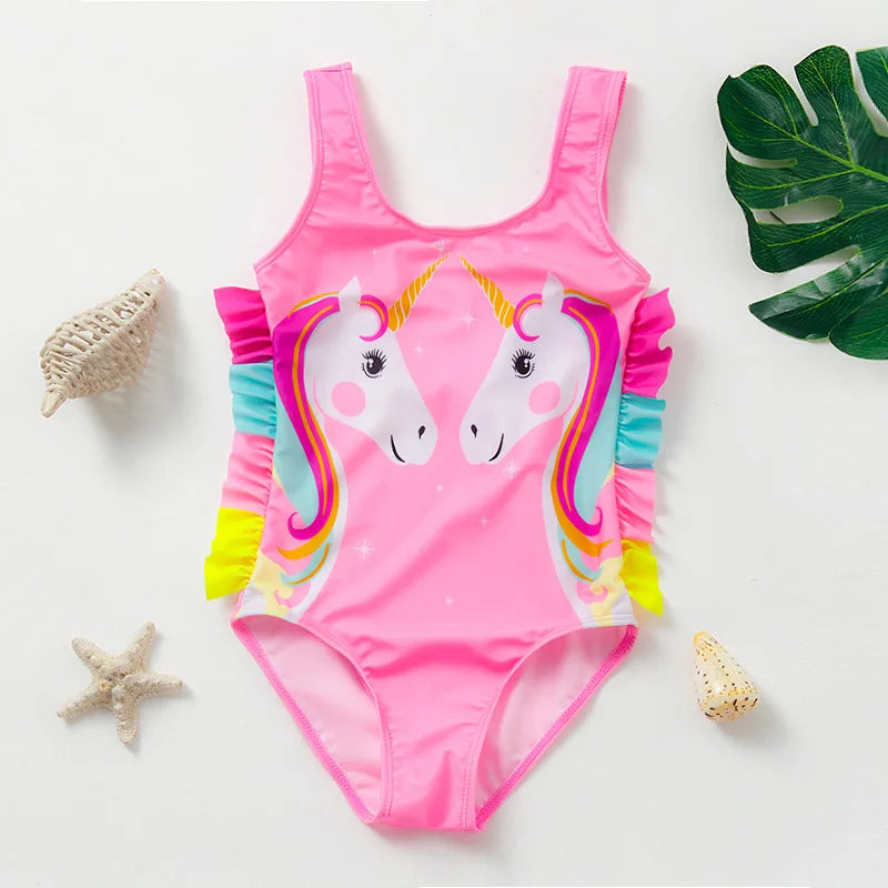 Meisjes Tankini Badpak Zeemeermin Print – Zomer Strandkleding | 3-12 jaar